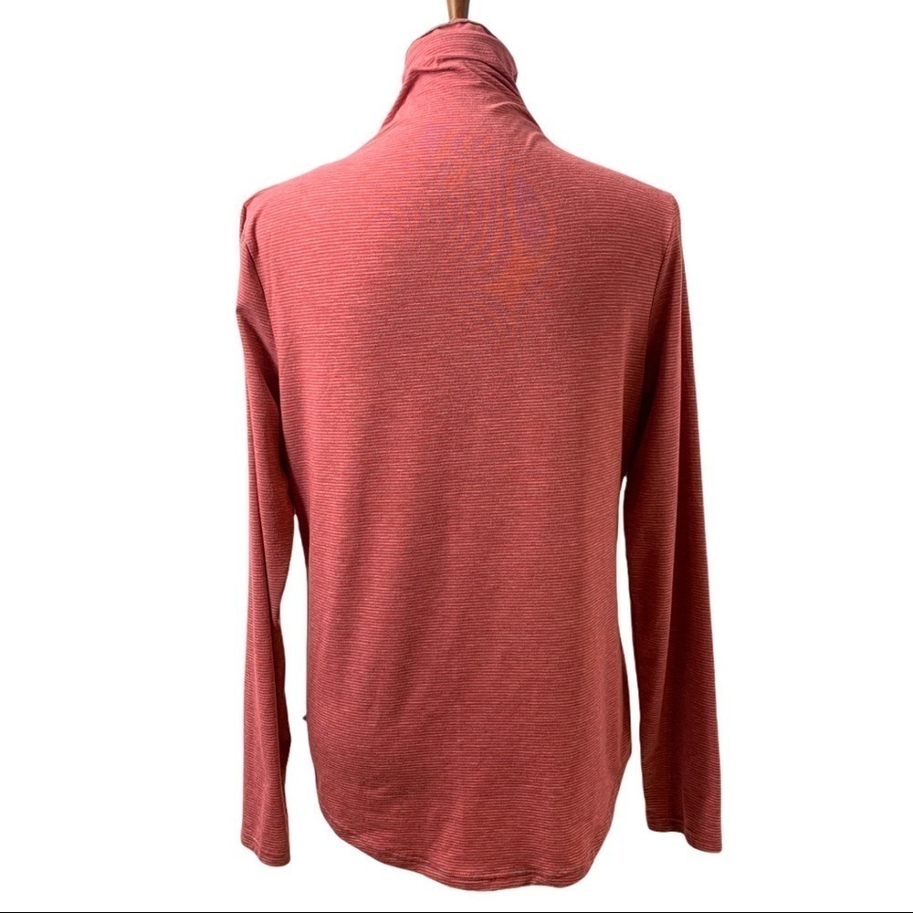 Toad & Co Micro Stripes Turtleneck Top - Picture 4 of 10
